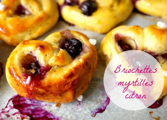 Briochette myrtille citron