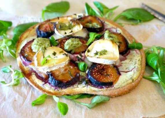 Pizza IG bas figue chèvre - Rappelle toi des mets