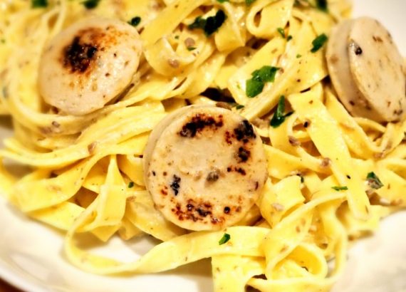 tagliatelles au boudin
