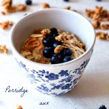 Porridge aux myrtilles - Rappelle toi des mets